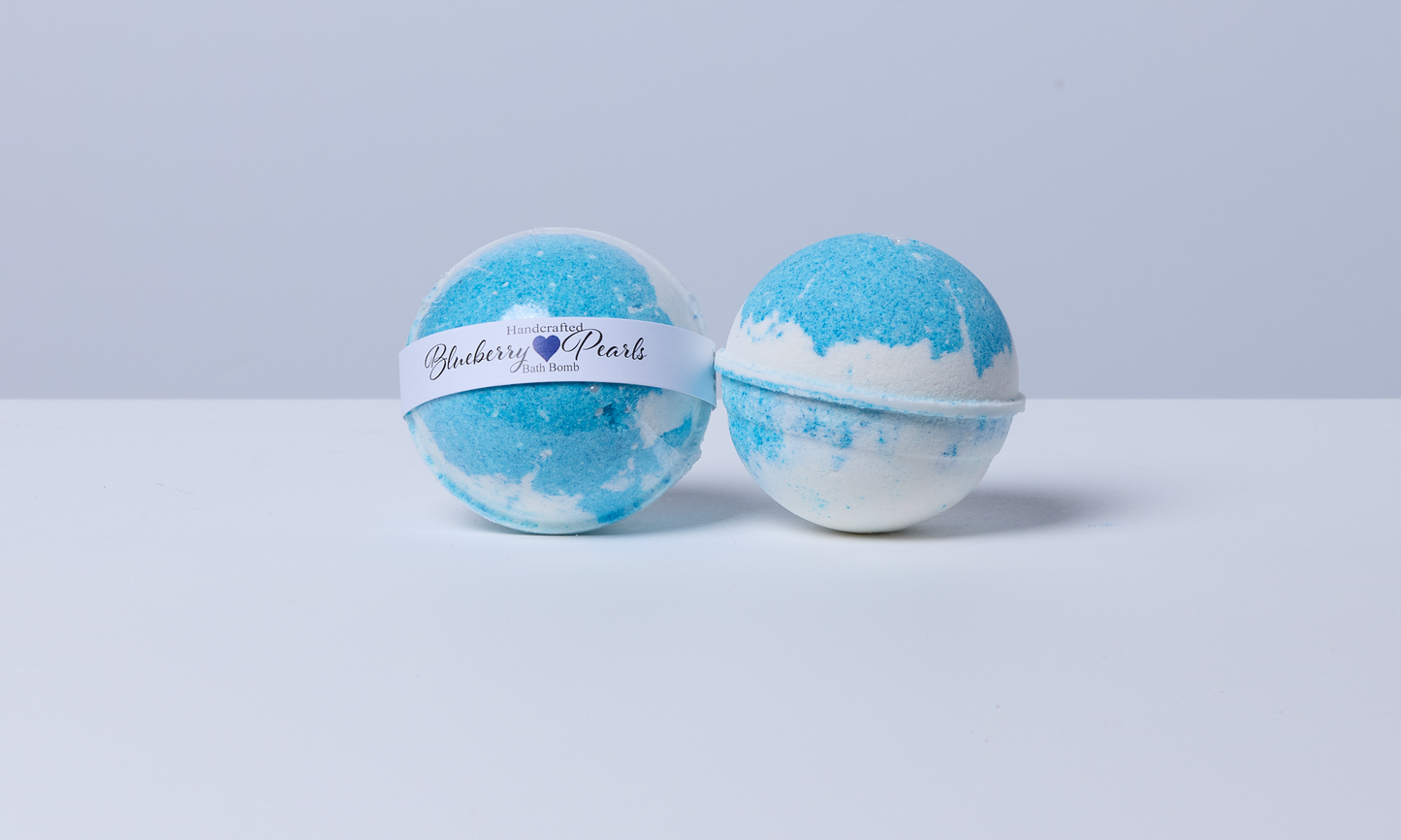 Blueberry Pearls Bath Bomb